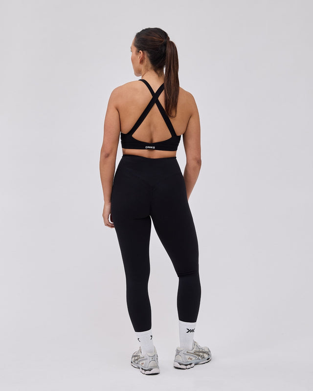 Caged Essential Leggings - Schwarz