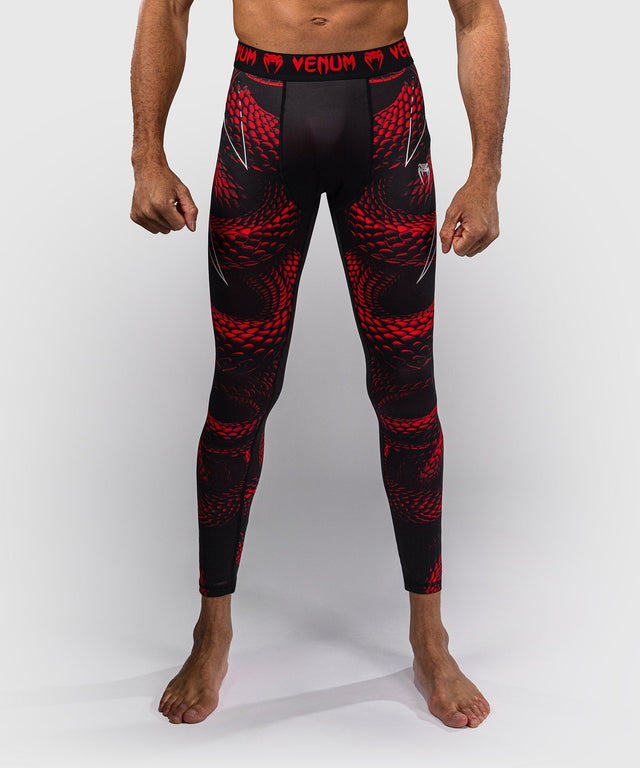 Venum Kompressionshose Matupa - Schwarz/Rot/Silber