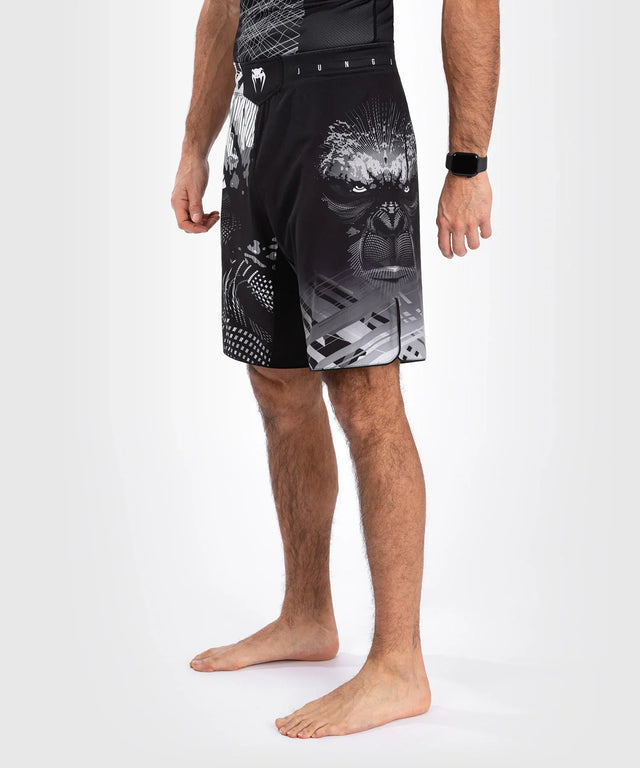 Venum MMA Shorts Gorilla Jungle – Schwarz/Weiss