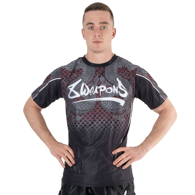 8 WEAPONS T-Shirt Naga Yant - Schwarz/Rot