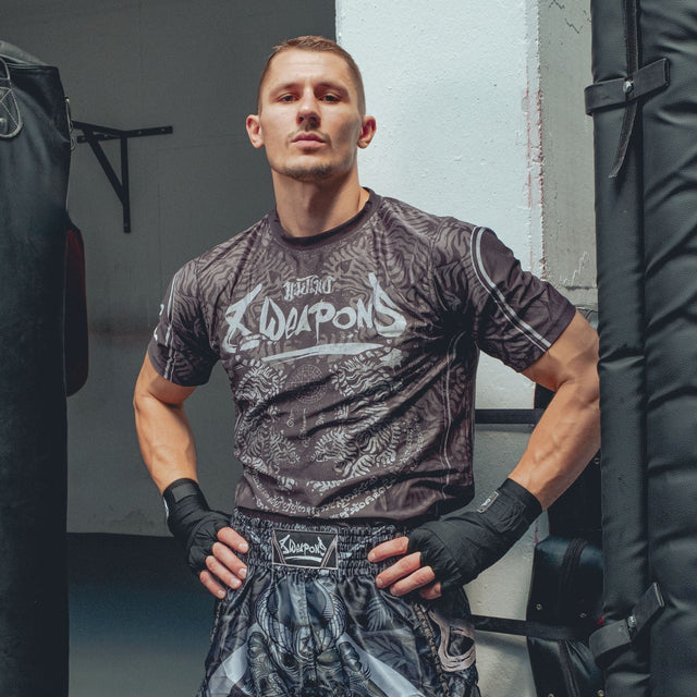 8 WEAPONS T-Shirt Functional - Schwarz/Grau