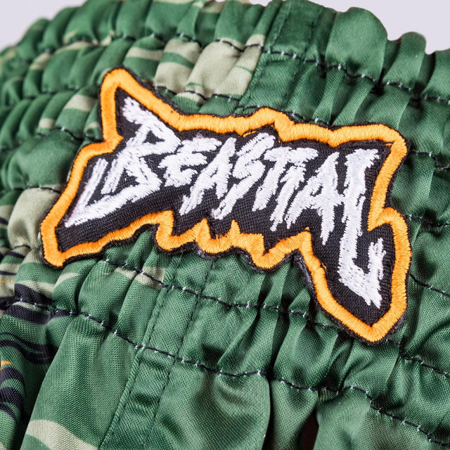 8 WEAPONS Muay-Thai-Shorts Beastial Viper - Khaki