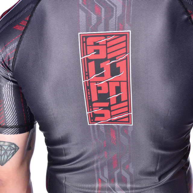8 WEAPONS Rashguard Samurai 2.0 - Schwarz/Rot