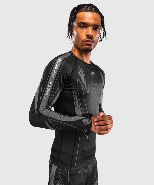Venum Rashguard Amazonia Reborn Lange Ärmel - Schwarz/Grau