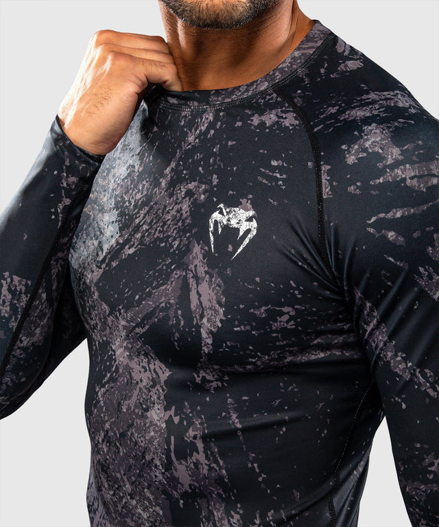 Venum Rashguard Rage & Workout Lange Ärmel - Schwarz/Grau