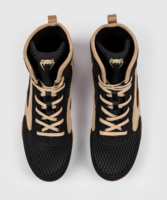 Venum Boxschuhe Contender - Schwarz/Beige - The Fight Company Deutschland