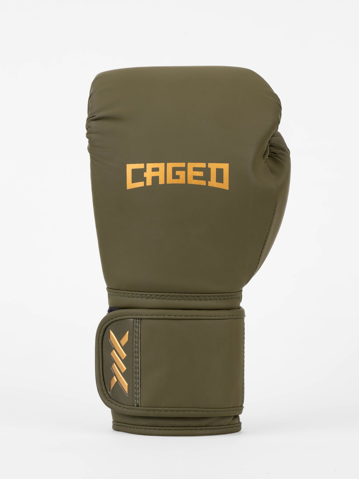 Caged Boxhandschuhe Core - Khakigrün/Gold