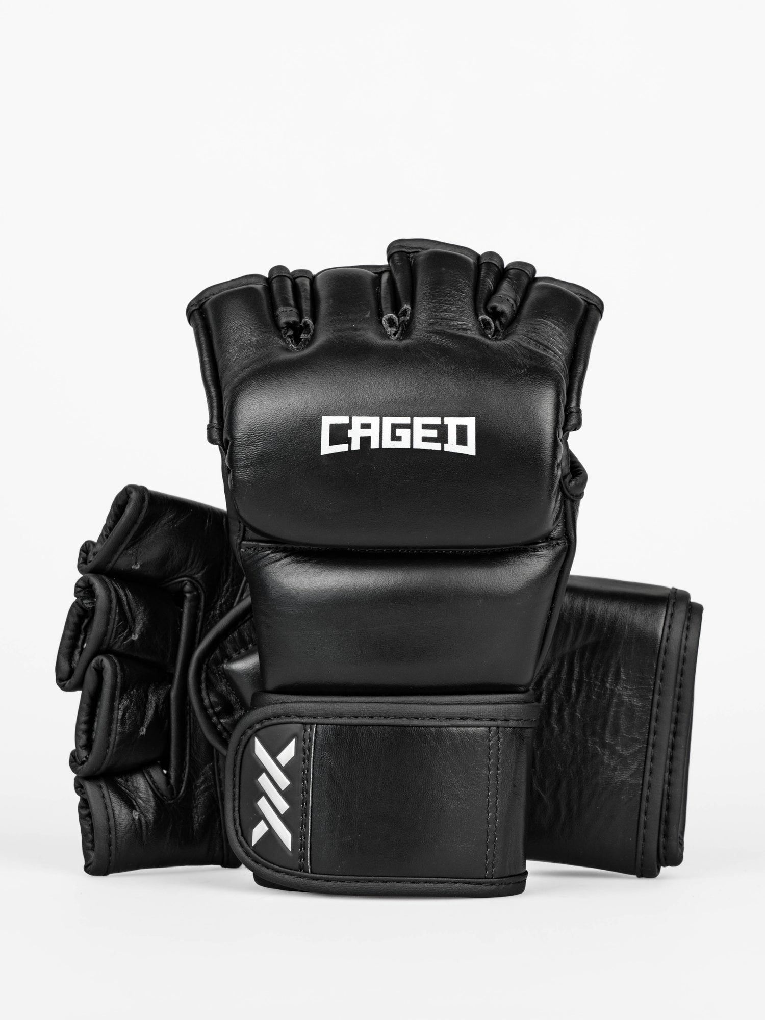Caged MMA Handschuhe 'X' Series - Schwarz/Weiss