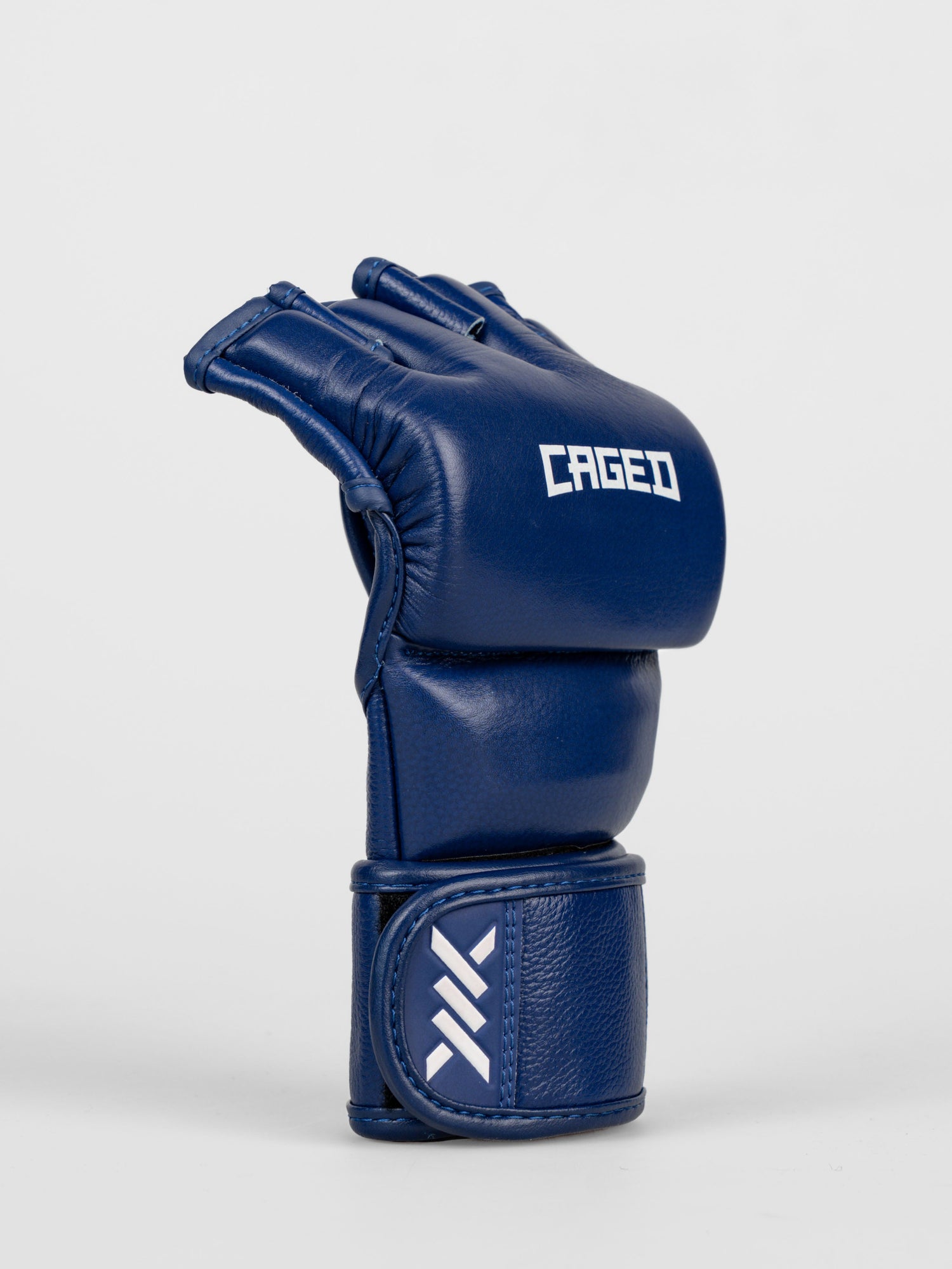 Caged MMA Handschuhe 'X' Series - Marineblau/Weiss