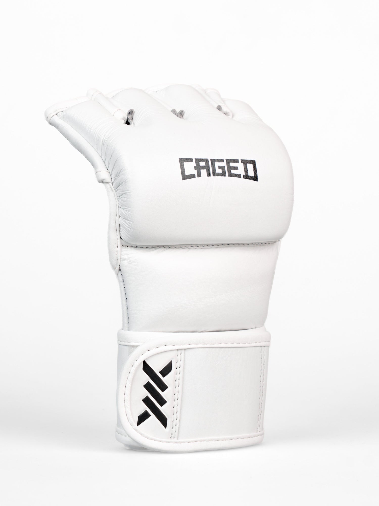 Caged MMA Handschuhe 'X' Series - Weiss/Schwarz
