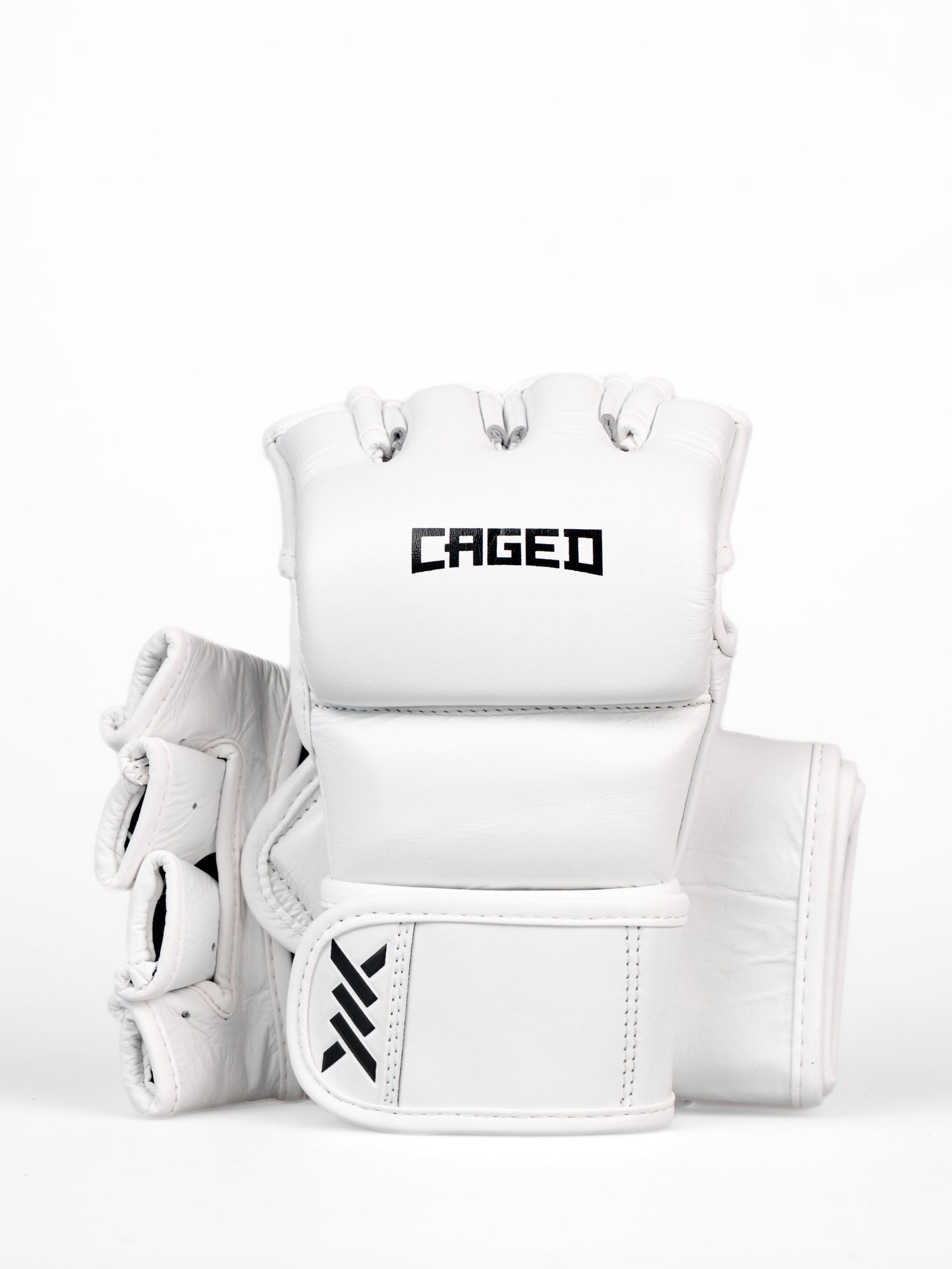 Caged MMA Handschuhe 'X' Series - Weiss/Schwarz
