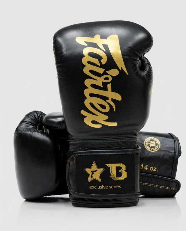 Fairtex Boxhandschuhe FXB V2 – Schwarz/Gold