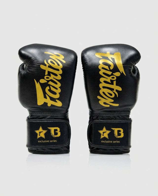 Fairtex Boxhandschuhe FXB V2 – Schwarz/Gold