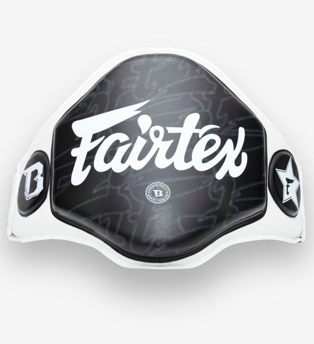 Fairtex Bauchgürtel FXB - Weiss/Schwarz