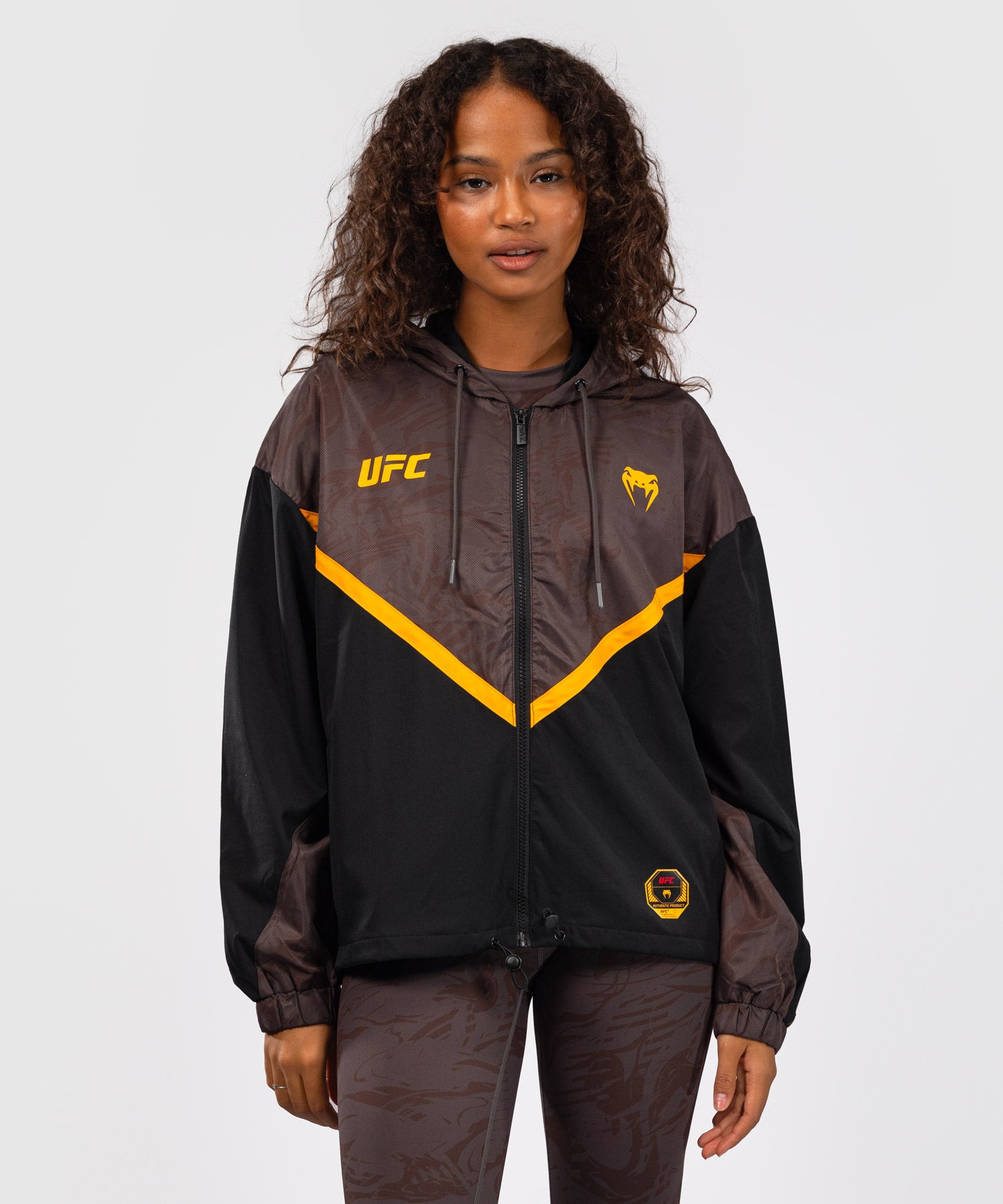 UFC Venum Weste Damen Fusion Fight Week – Schwarz/Braun