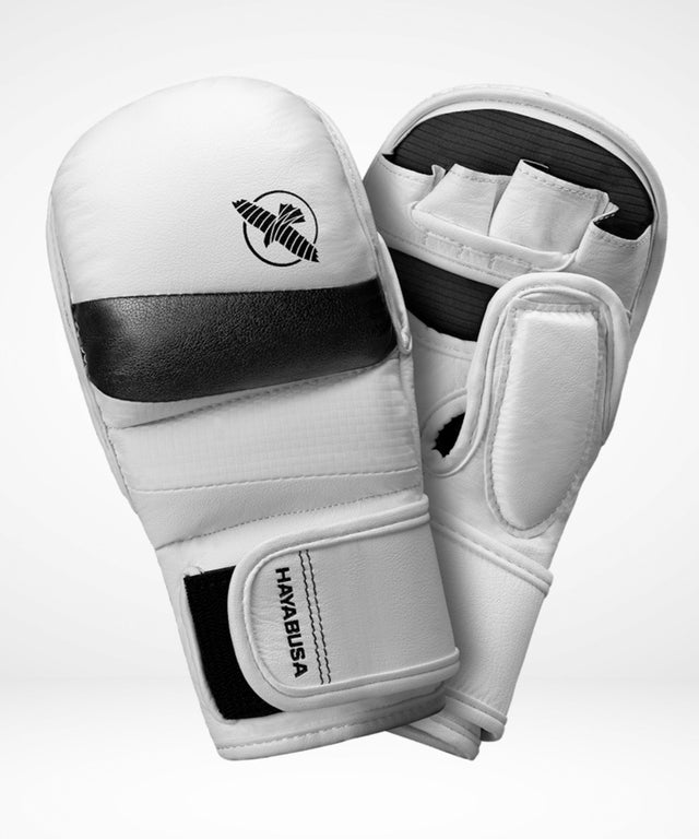 Hayabusa MMA-Sparringhandschuhe T3 Hybrid - Weiss/Schwarz