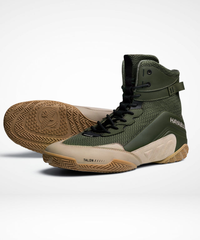 Hayabusa Boxschuhe Talon - Khakigrün/Beige