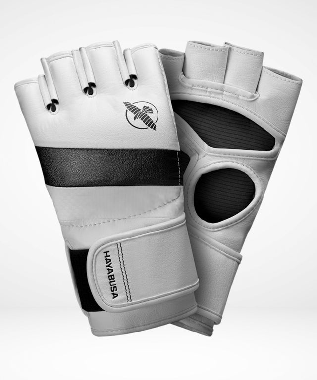 Hayabusa MMA-Handschuhe T3 - Weiß/Schwarz