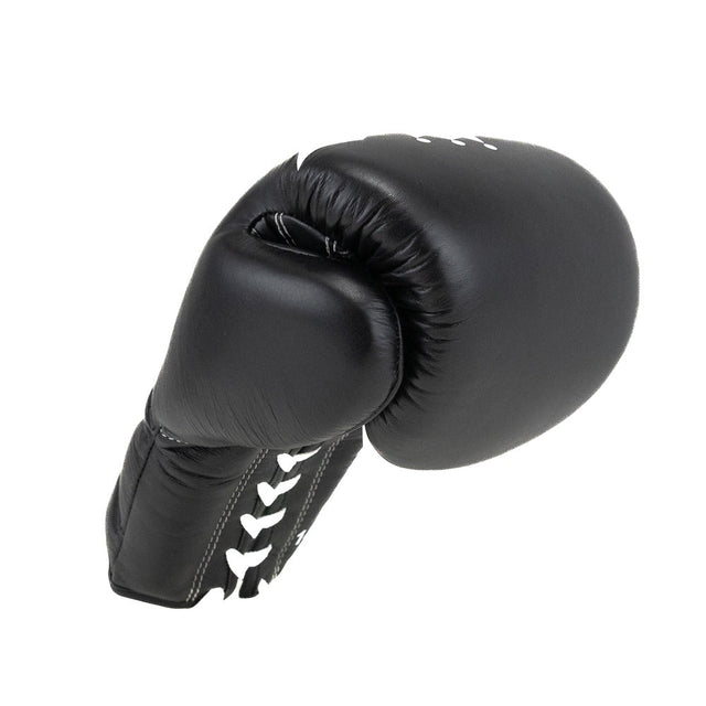 King Pro Boxing Boxhandschuhe XK mit Schnürverschluss – Schwarz/Weiss