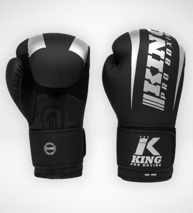 King Pro Boxing Boxhandschuhe Revo – Schwarz/Silber