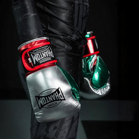 Phantom Athletics Boxhandschuhe Mexico - Silber/Grün/Rot