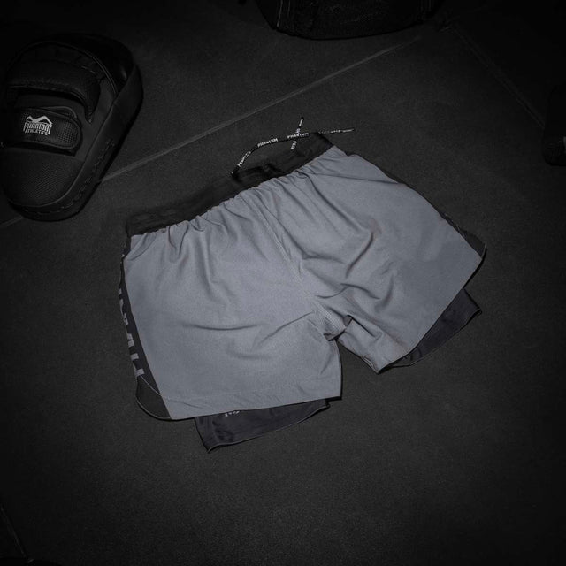 Phantom Athletics Kompressionsshorts Fusion 2in1 Apex - Grau