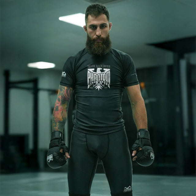 Phantom Athletics Rashguard Germany Eagle Kurze Ärmel - Schwarz