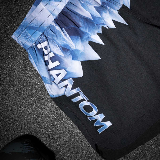 Phantom Athletics MMA Shorts Fusion-R Iceman - Schwarz/Blau