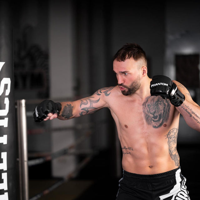 Phantom Athletics MMA Handschuhe Apex Hybrid - Schwarz