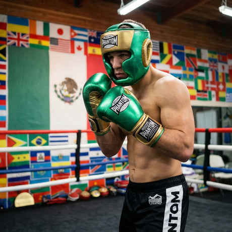 Phantom Athletics Boxhandschuhe Mexico - Grün/Gold