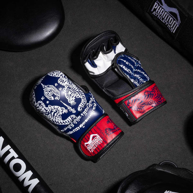 Phantom Athletics MMA Handschuhe Sparring Muay Thai - Blau