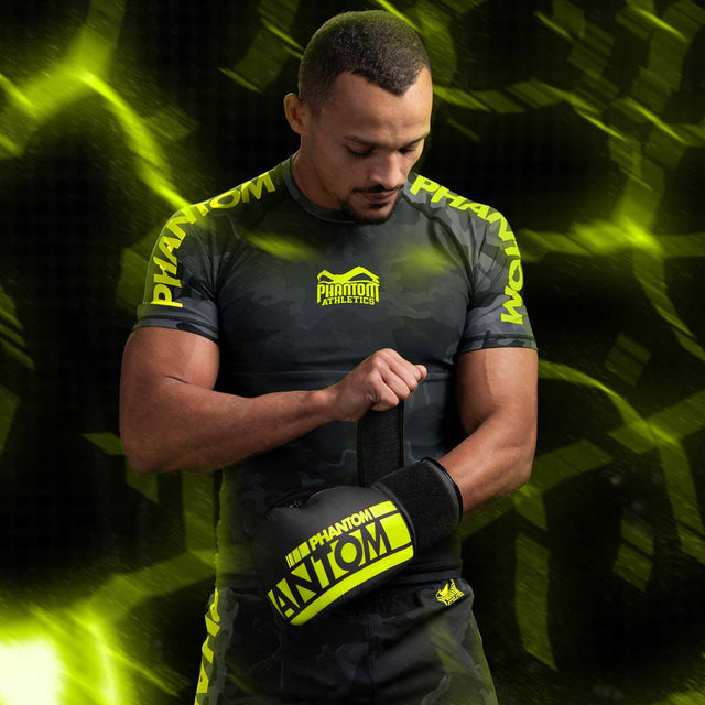 Phantom Athletics Rashguard EVO Neon - Schwarz/Neon