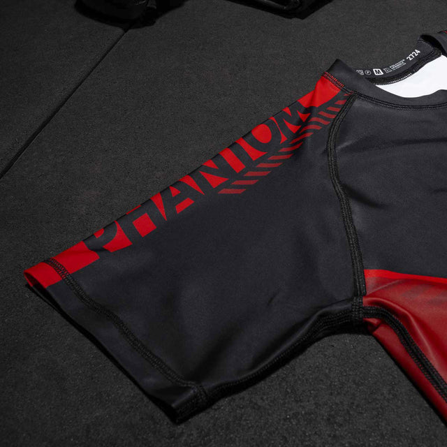 Phantom Athletics Rashguard EVO Apex Kurzarm - Rot