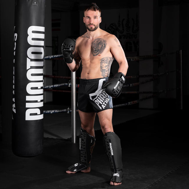 Phantom Athletics Schienbeinschoner APEX Striking - Schwarz/Grau