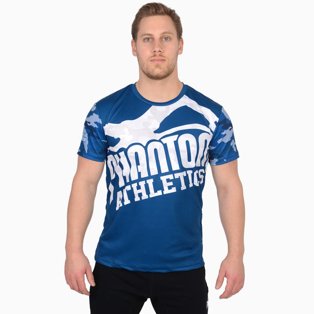 Phantom Athletics Trainingsshirt EVO Warfare - Marineblau Camo