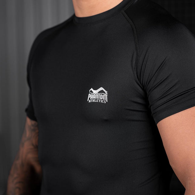 Phantom Athletics Rashguard Tactic Kurze Ärmel - Schwarz