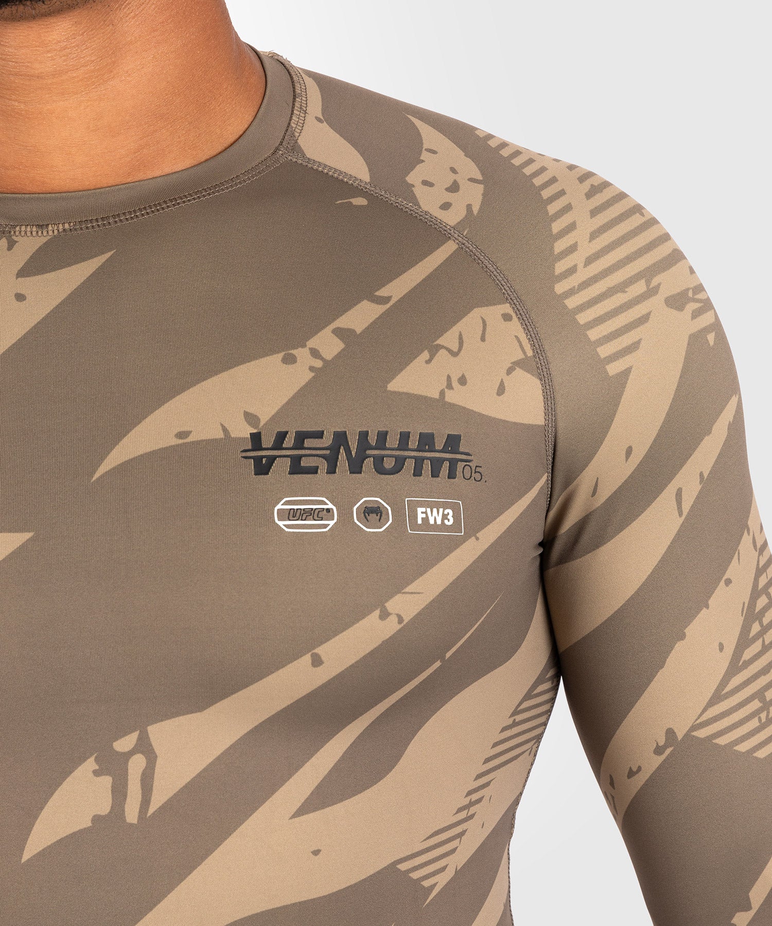 UFC Adrenaline Venum Rashguard Fight Week Performance - Desert Camo