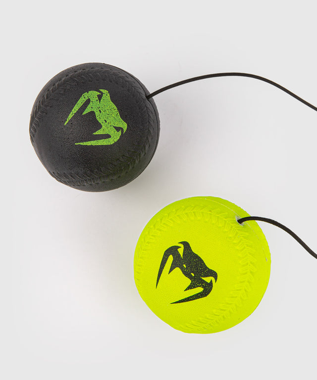 Venum Reflex Bal - Schwarz/Neon Gelb