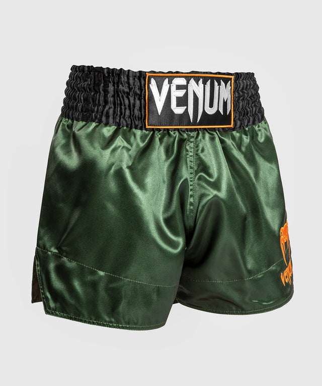 Venum Muay Thai Shorts Classic 2.0 - Grün/Schwarz/Gold
