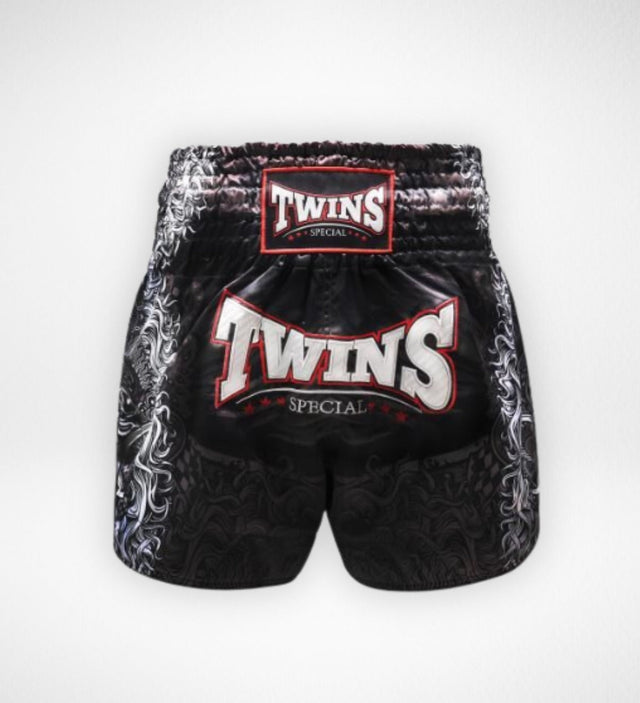 Twins Muay Thai Shorts TTBL Rangda – Schwarz/Grau