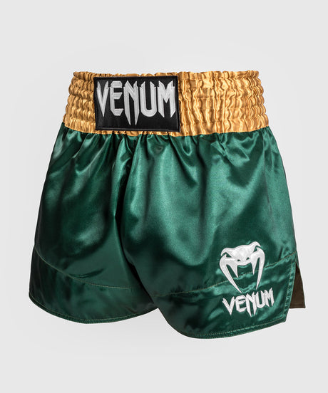 Venum Muay Thai Shorts Classic 2.0 - Grün/Gold/Weiss