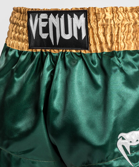 Venum Muay Thai Shorts Classic 2.0 - Grün/Gold/Weiss