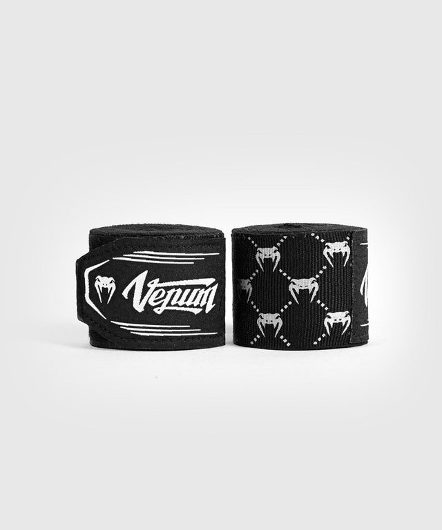 Venum Boxbandagen Monogramm – Schwarz/Weiss