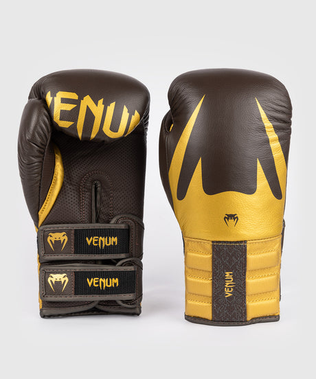 Venum Boxhandschuhe Reverso - Dunkelbraun/Gold