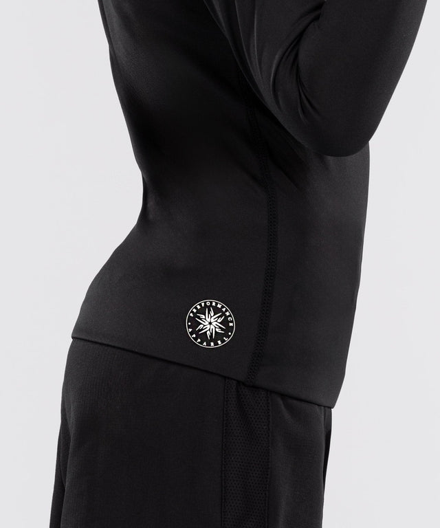 Venum Rashguard Langarm Contender Kinder - Schwarz