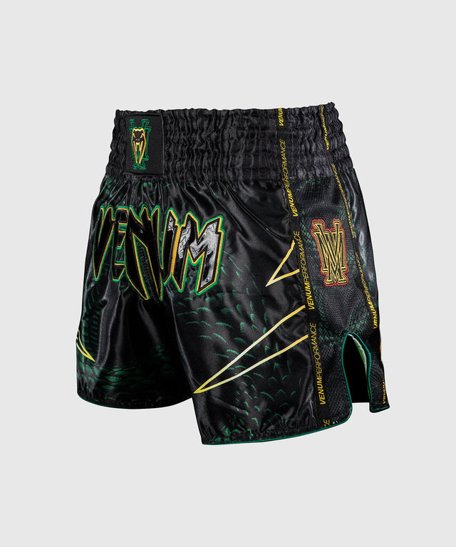 Venum Muay Thai Shorts Matupa - Schwarz/Grün/Gold