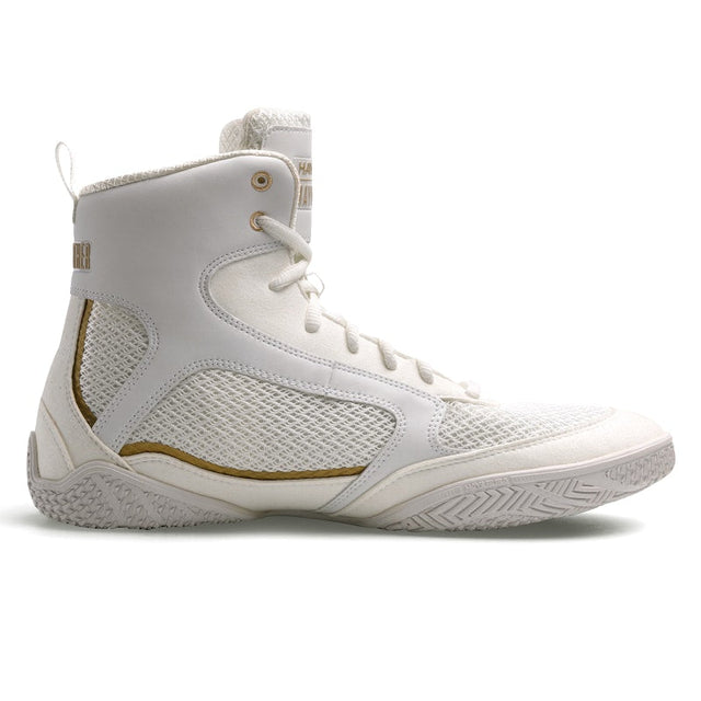 Hayabusa x Mayweather Boxschuhe Champ - Weiss/Gold