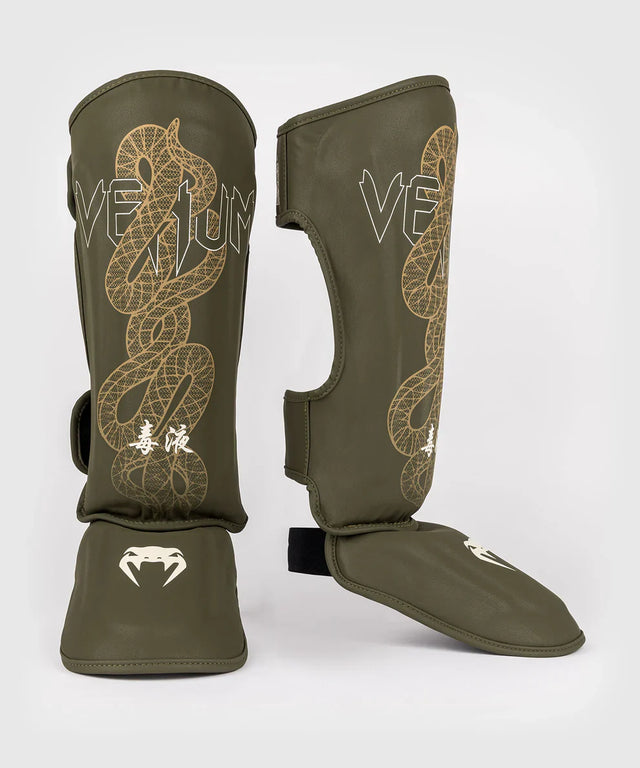 Venum Schienbeinschoner Serpenti - Kaki-Grün