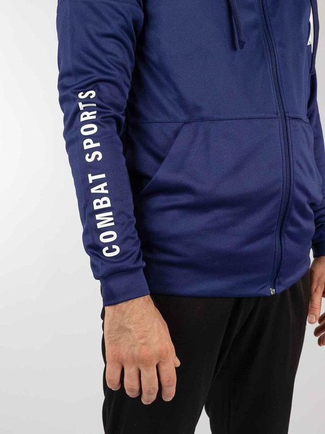 Adidas Trainingsjacke Community Sports - Dunkelblau/Weiß