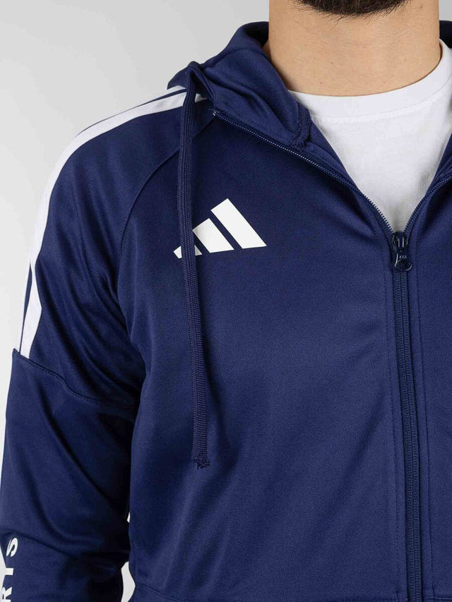 Adidas Trainingsjacke Community Sports - Dunkelblau/Weiß